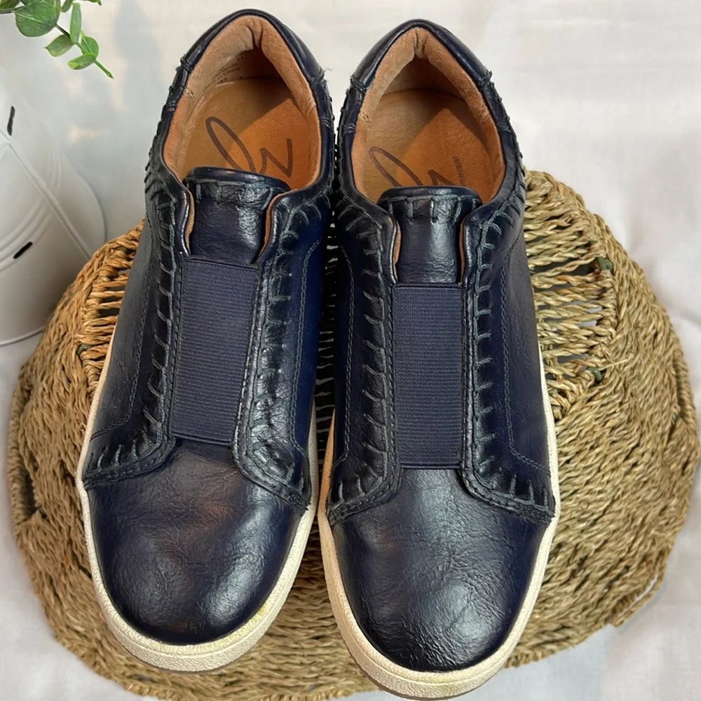 Zodiac EUC Jimi Navy Elastic Low Top Sneaker elastic sz 7M - Picture 2 of 7